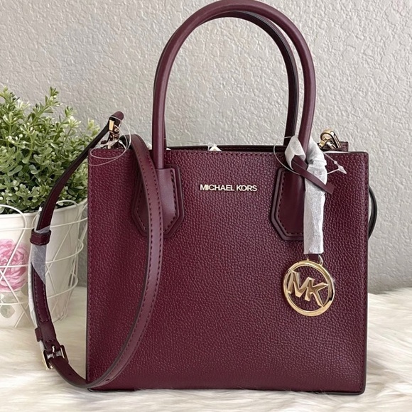 Michael Kors The Mercer Crossbody Bag Pebbled Leather New Without Tags - Picture 13 of 14